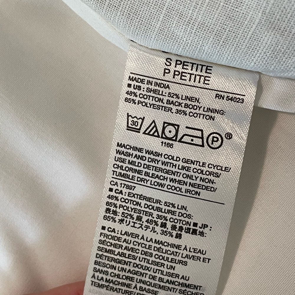 Banana Republic linen utility jacket w/ tags SMALL - Picture 9 of 10